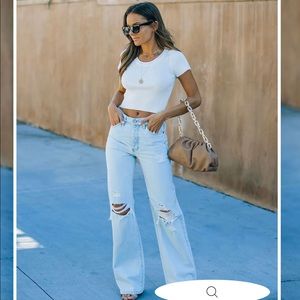 Vici London High Rise 90’s Flare Denim- Size 5